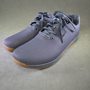 Nobull Men's SuperFabric Outwork Trainers Gray Gum Gym Shoes Sneaker Sz 16 EUC